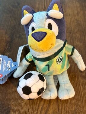 Blue & Yellow Plush Soccer Pup Stuffed Animal - Bugsy Collection